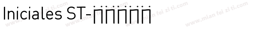 Iniciales ST字体转换